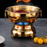Maxbell Traditional Chinese Hot Pot Stainless Steel Hot Pot for Camping Home Use