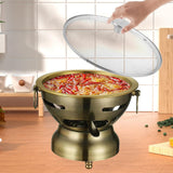 Maxbell Traditional Chinese Hot Pot Stainless Steel Hot Pot for Camping Home Use