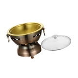 Maxbell Traditional Chinese Hot Pot Stainless Steel Hot Pot for Camping Home Use