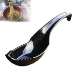 Maxbell Ramen Soup Spoon Multifunctional Tableware Ramen Noodle Soup Spoon with Fork black