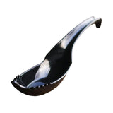Maxbell Ramen Soup Spoon Multifunctional Tableware Ramen Noodle Soup Spoon with Fork black