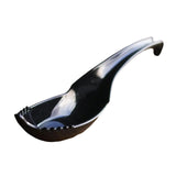 Maxbell Ramen Soup Spoon Multifunctional Tableware Ramen Noodle Soup Spoon with Fork black