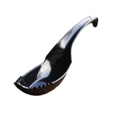 Maxbell Ramen Soup Spoon Multifunctional Tableware Ramen Noodle Soup Spoon with Fork black