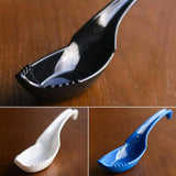 Maxbell Ramen Soup Spoon Multifunctional Tableware Ramen Noodle Soup Spoon with Fork black