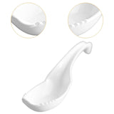 Maxbell Ramen Soup Spoon Multifunctional Tableware Ramen Noodle Soup Spoon with Fork white