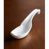 Maxbell Ramen Soup Spoon Multifunctional Tableware Ramen Noodle Soup Spoon with Fork white