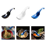 Maxbell Ramen Soup Spoon Multifunctional Tableware Ramen Noodle Soup Spoon with Fork blue