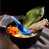 Maxbell Ramen Soup Spoon Multifunctional Tableware Ramen Noodle Soup Spoon with Fork blue