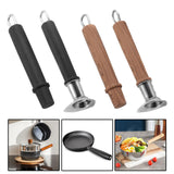 Maxbell Pan Handle Grip Anti-slip Cookware Part for Milk Pans Home Use Yukihira Pans 19cm Black