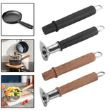 Maxbell Pan Handle Grip Anti-slip Cookware Part for Milk Pans Home Use Yukihira Pans 19cm Black