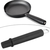 Maxbell Pan Handle Grip Anti-slip Cookware Part for Milk Pans Home Use Yukihira Pans 19cm Black
