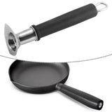 Maxbell Pan Handle Grip Anti-slip Cookware Part for Milk Pans Home Use Yukihira Pans 20cm Black