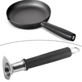 Maxbell Pan Handle Grip Anti-slip Cookware Part for Milk Pans Home Use Yukihira Pans 20cm Black