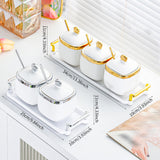 Maxbell Condiment Canister Nordic Food Storage Container Spice Container for Parties 2 jar argent