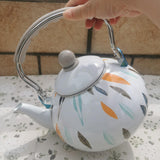 Maxbell Enamel Tea Kettle 3L Coffee Pot Water Kettle for Kitchen Decor Household Tea