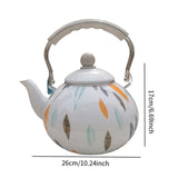Maxbell Enamel Tea Kettle 3L Coffee Pot Water Kettle for Kitchen Decor Household Tea