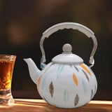 Maxbell Enamel Tea Kettle 3L Coffee Pot Water Kettle for Kitchen Decor Household Tea