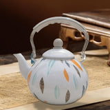 Maxbell Enamel Tea Kettle 3L Coffee Pot Water Kettle for Kitchen Decor Household Tea
