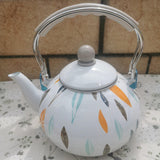 Maxbell Enamel Tea Kettle 3L Coffee Pot Water Kettle for Kitchen Decor Household Tea