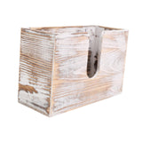 Maxbell Paper Towel Holder Tissue Box Holder Office Wood Wall Mount Tissue Dispenser old white