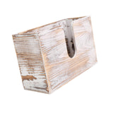 Maxbell Paper Towel Holder Tissue Box Holder Office Wood Wall Mount Tissue Dispenser old white
