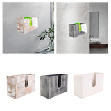 Maxbell Paper Towel Holder Tissue Box Holder Office Wood Wall Mount Tissue Dispenser old white