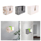 Maxbell Paper Towel Holder Tissue Box Holder Office Wood Wall Mount Tissue Dispenser old white