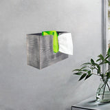 Maxbell Paper Towel Holder Tissue Box Holder Office Wood Wall Mount Tissue Dispenser grey