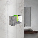 Maxbell Paper Towel Holder Tissue Box Holder Office Wood Wall Mount Tissue Dispenser grey