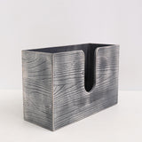 Maxbell Paper Towel Holder Tissue Box Holder Office Wood Wall Mount Tissue Dispenser grey