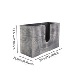 Maxbell Paper Towel Holder Tissue Box Holder Office Wood Wall Mount Tissue Dispenser grey