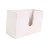 Maxbell Paper Towel Holder Tissue Box Holder Office Wood Wall Mount Tissue Dispenser white