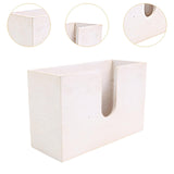 Maxbell Paper Towel Holder Tissue Box Holder Office Wood Wall Mount Tissue Dispenser white