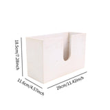 Maxbell Paper Towel Holder Tissue Box Holder Office Wood Wall Mount Tissue Dispenser white