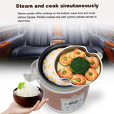Maxbell Electric Rice Cooker 1.6L Electric Cooking Machine for Trucks Camping Travel Gold