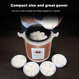 Maxbell Electric Rice Cooker 1.6L Electric Cooking Machine for Trucks Camping Travel Gold