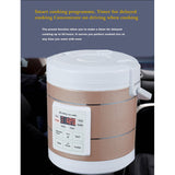 Maxbell Electric Rice Cooker 1.6L Electric Cooking Machine for Trucks Camping Travel Gold