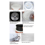 Maxbell Electric Rice Cooker 1.6L Electric Cooking Machine for Trucks Camping Travel Gold