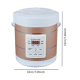 Maxbell Electric Rice Cooker 1.6L Electric Cooking Machine for Trucks Camping Travel Gold