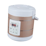 Maxbell Electric Rice Cooker 1.6L Electric Cooking Machine for Trucks Camping Travel Gold