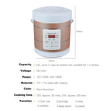 Maxbell Electric Rice Cooker 1.6L Electric Cooking Machine for Trucks Camping Travel Gold