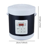 Maxbell Electric Rice Cooker 1.6L Electric Cooking Machine for Trucks Camping Travel Dark Blue