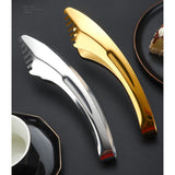Maxbell Stainless Steel Serving Tongs Food Clamp Buffet Tongs for Food Salad Parties Argent