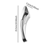 Maxbell Stainless Steel Serving Tongs Food Clamp Buffet Tongs for Food Salad Parties Argent