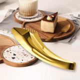 Maxbell Stainless Steel Serving Tongs Food Clamp Buffet Tongs for Food Salad Parties Gold