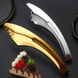 Maxbell Stainless Steel Serving Tongs Food Clamp Buffet Tongs for Food Salad Parties Gold