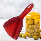 Maxbell Jar Opener Unique Easy Grip Manual Jar Lid Opener for Elderly Men Weak Hands Red