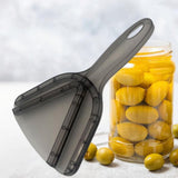 Maxbell Jar Opener Unique Easy Grip Manual Jar Lid Opener for Elderly Men Weak Hands Gray