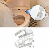 Maxbell Toilet Lid Hinges Fixtures Set Sturdy Replace Parts for Hotels Public Places
