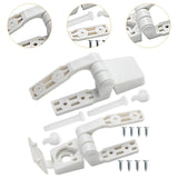 Maxbell Toilet Lid Hinges Fixtures Set Sturdy Replace Parts for Hotels Public Places